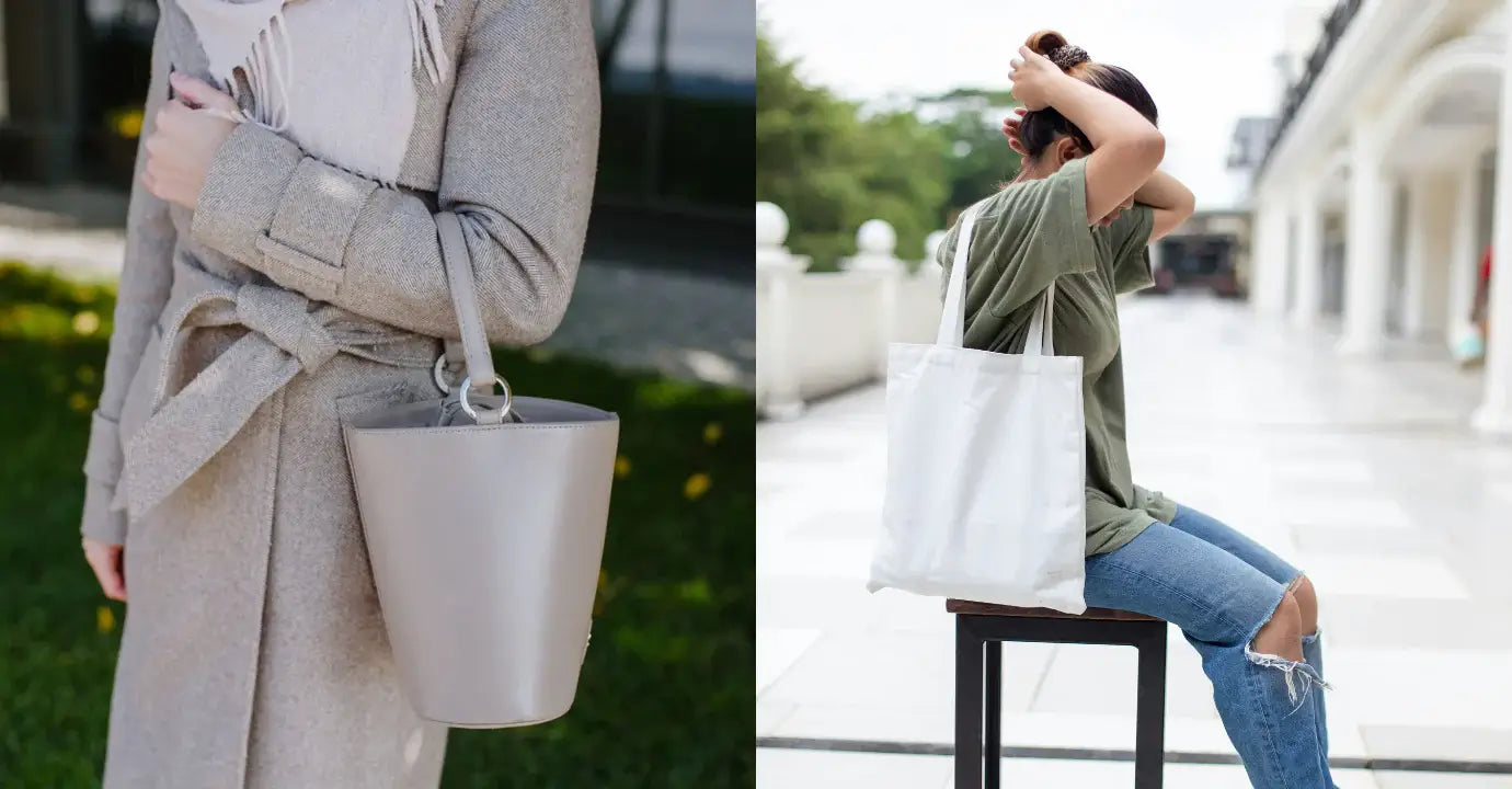 bucket bag vs tote bag