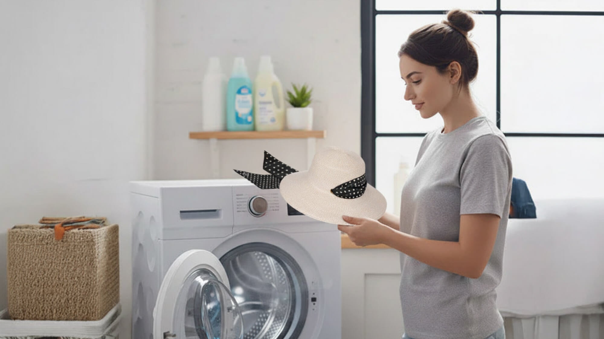 washing hats in washing machine