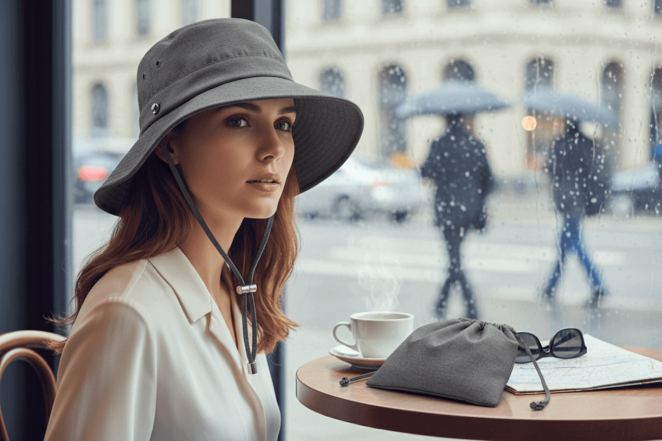 best packable rain hats for women