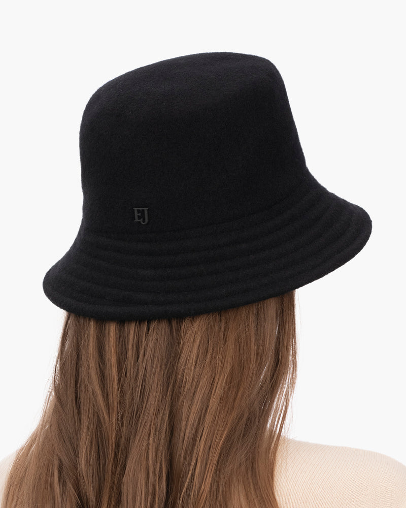 Wool Bucket Black Eric Javits