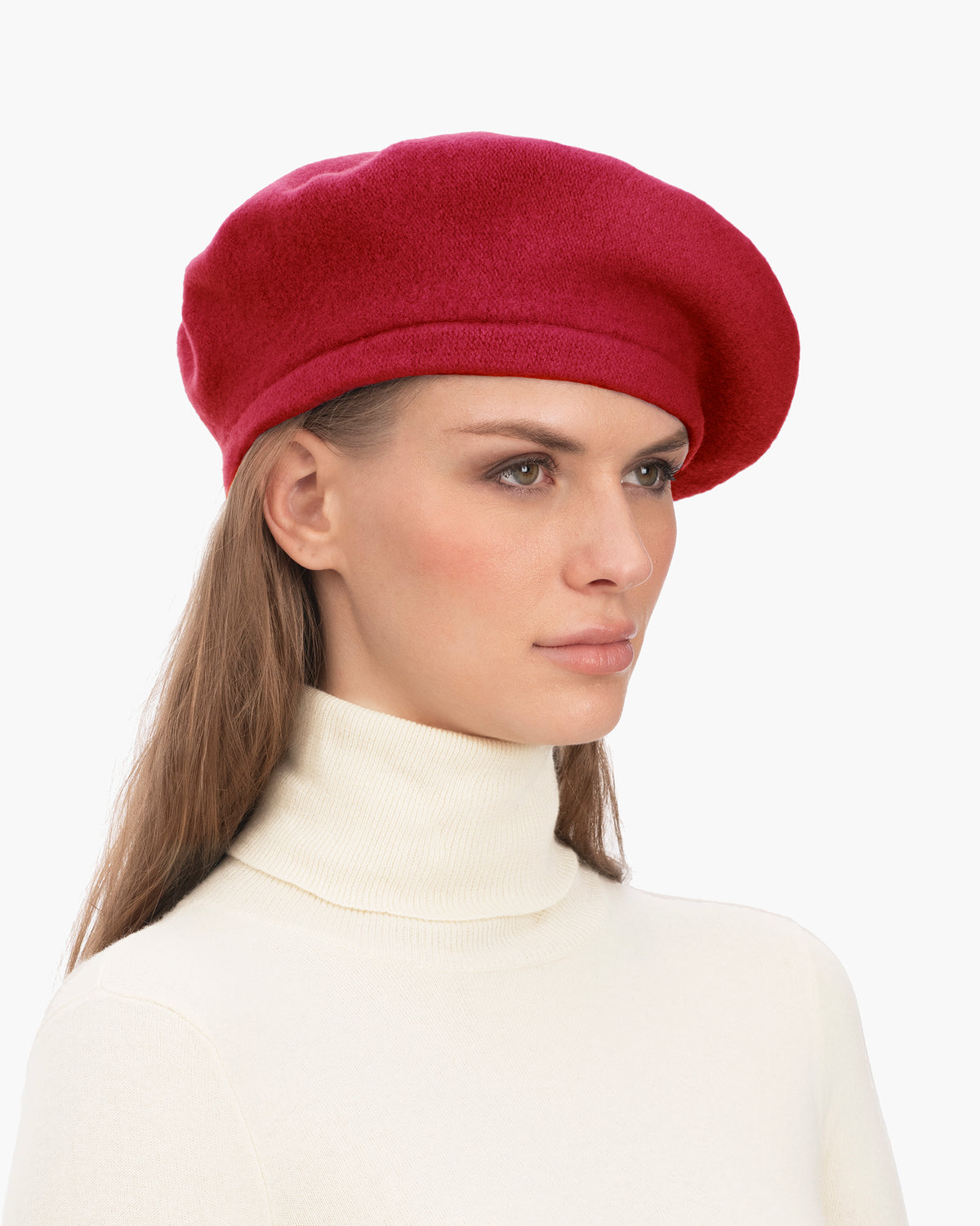 Tanya beret Red Eric Javits