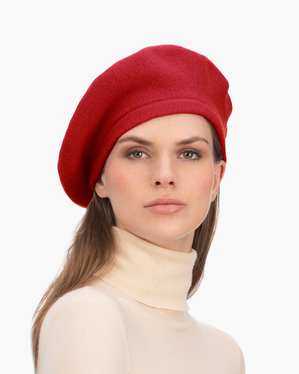 Tanya beret Red Eric Javits