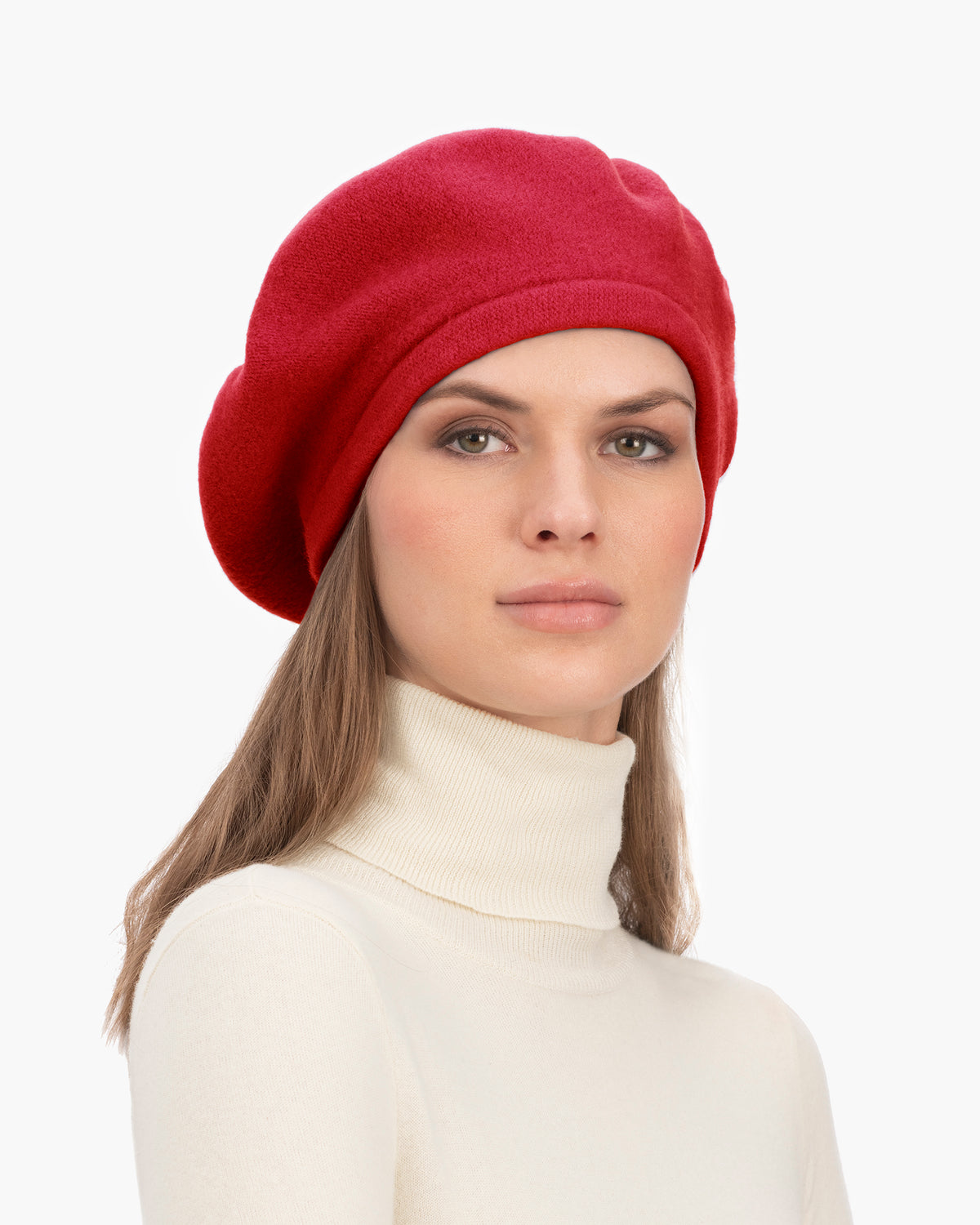 Tanya beret Red Eric Javits