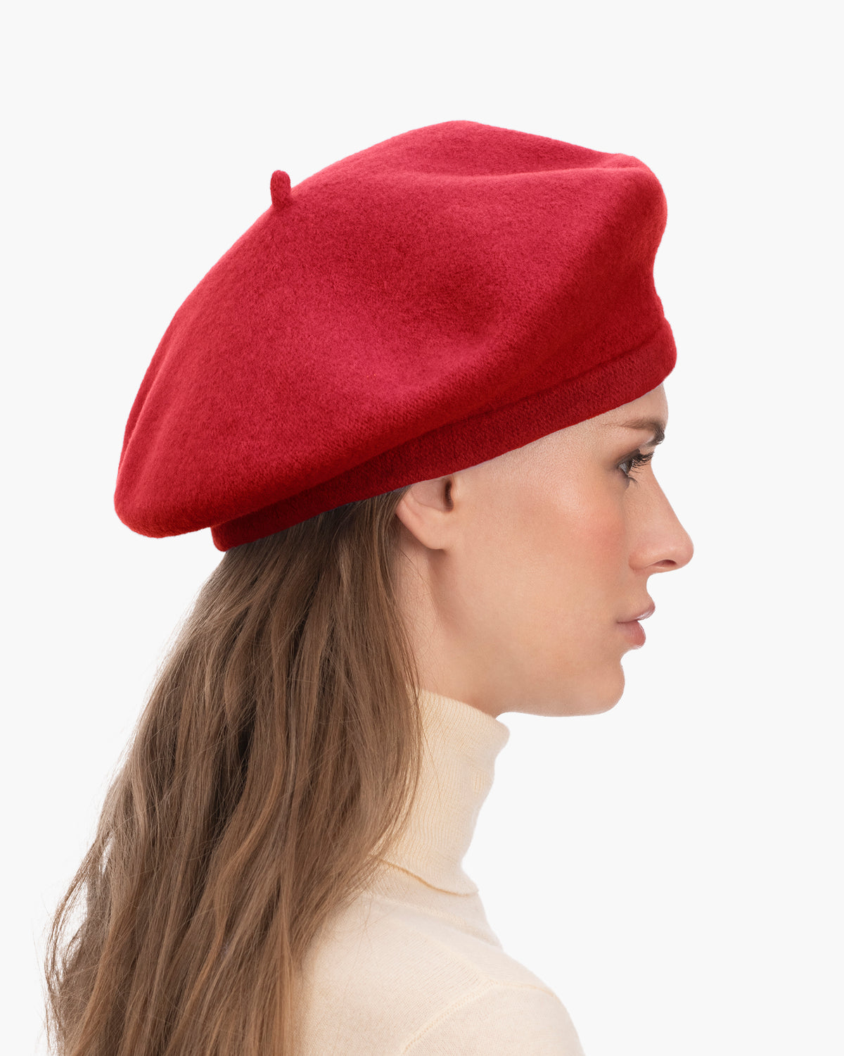 Tanya beret Red Eric Javits