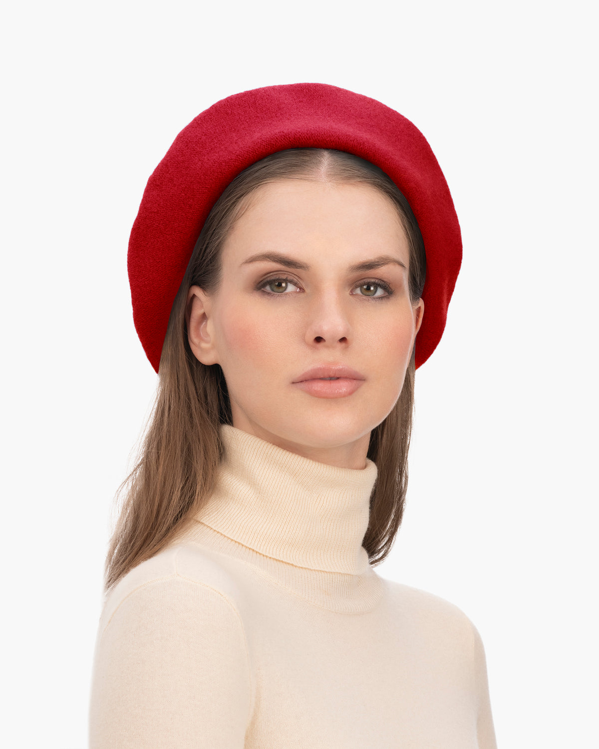 Tanya beret Red Eric Javits