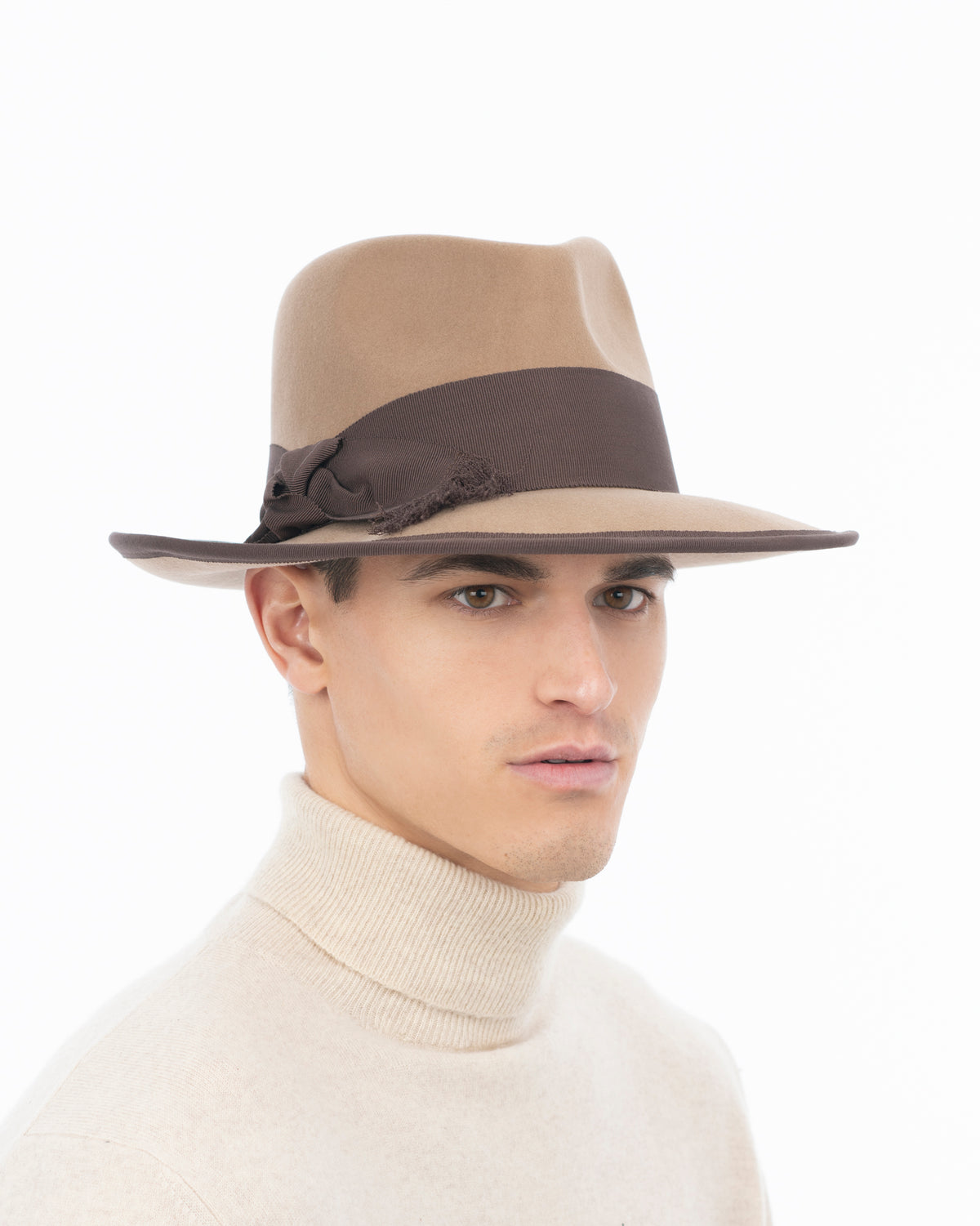 Tyler Hat For Men Camel Eric Javits