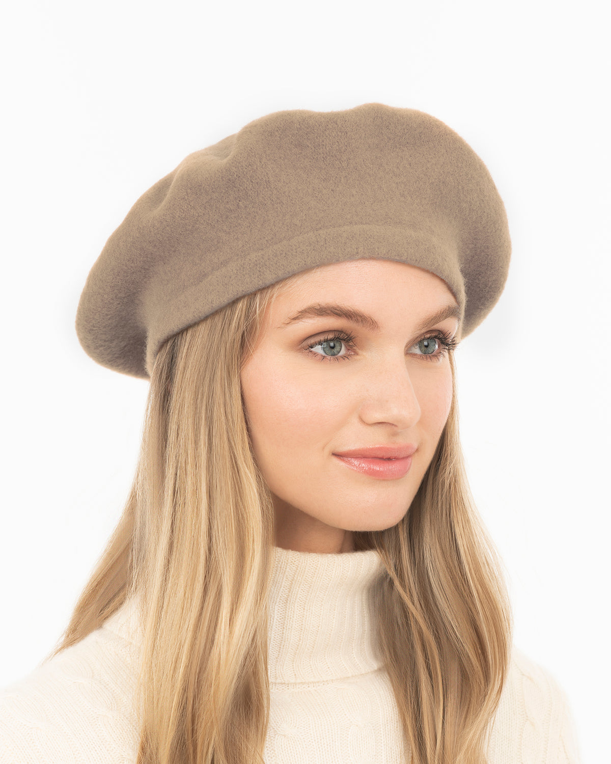 Tanya beret Camel Eric Javits