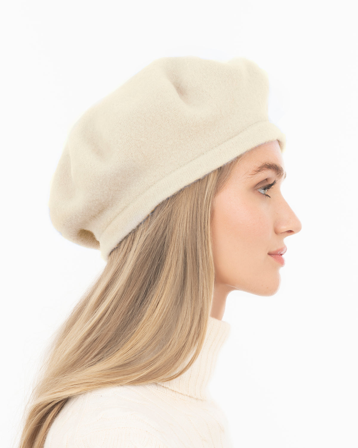 Tanya beret Cream Eric Javits