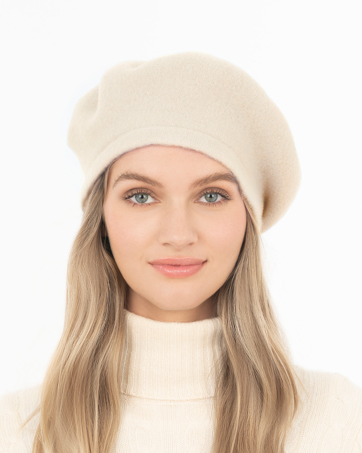 Tanya beret Cream Eric Javits