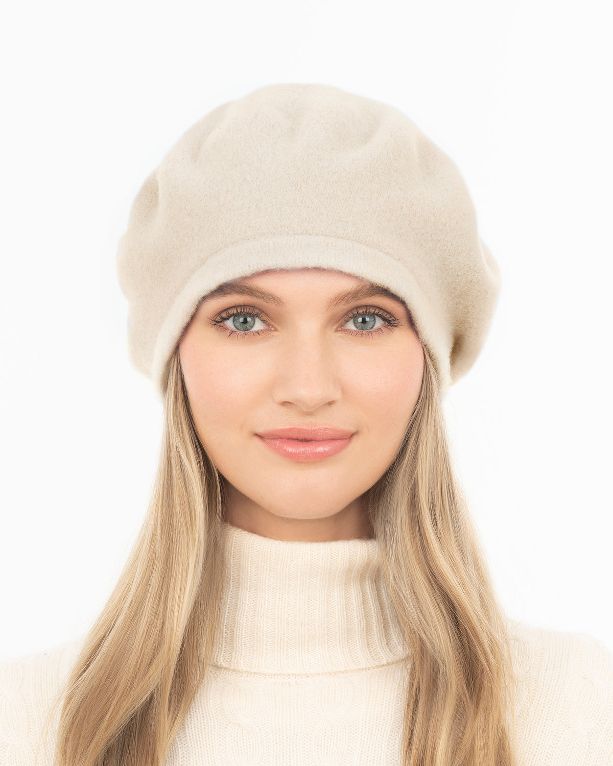 Tanya beret Cream Eric Javits