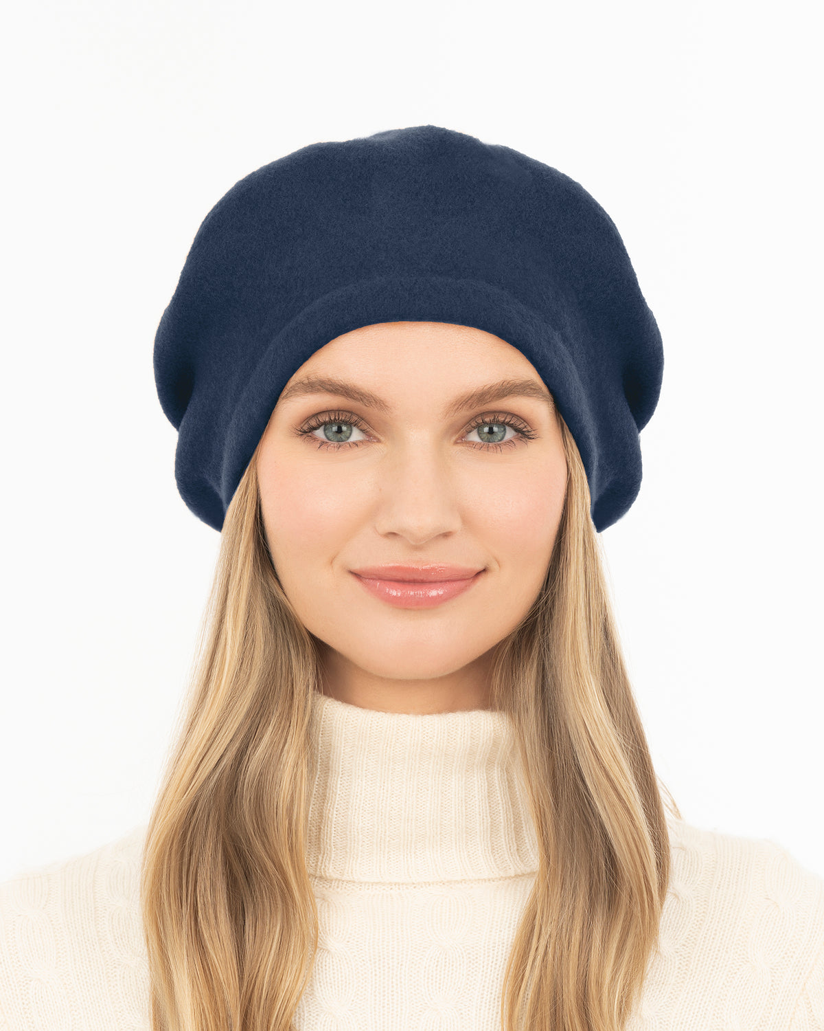Tanya beret Navy Eric Javits