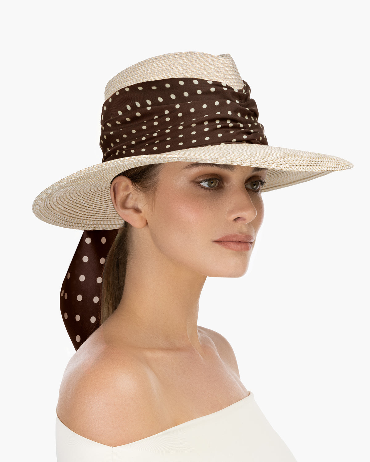 Marella Cream/Chocolate Dot Eric Javits