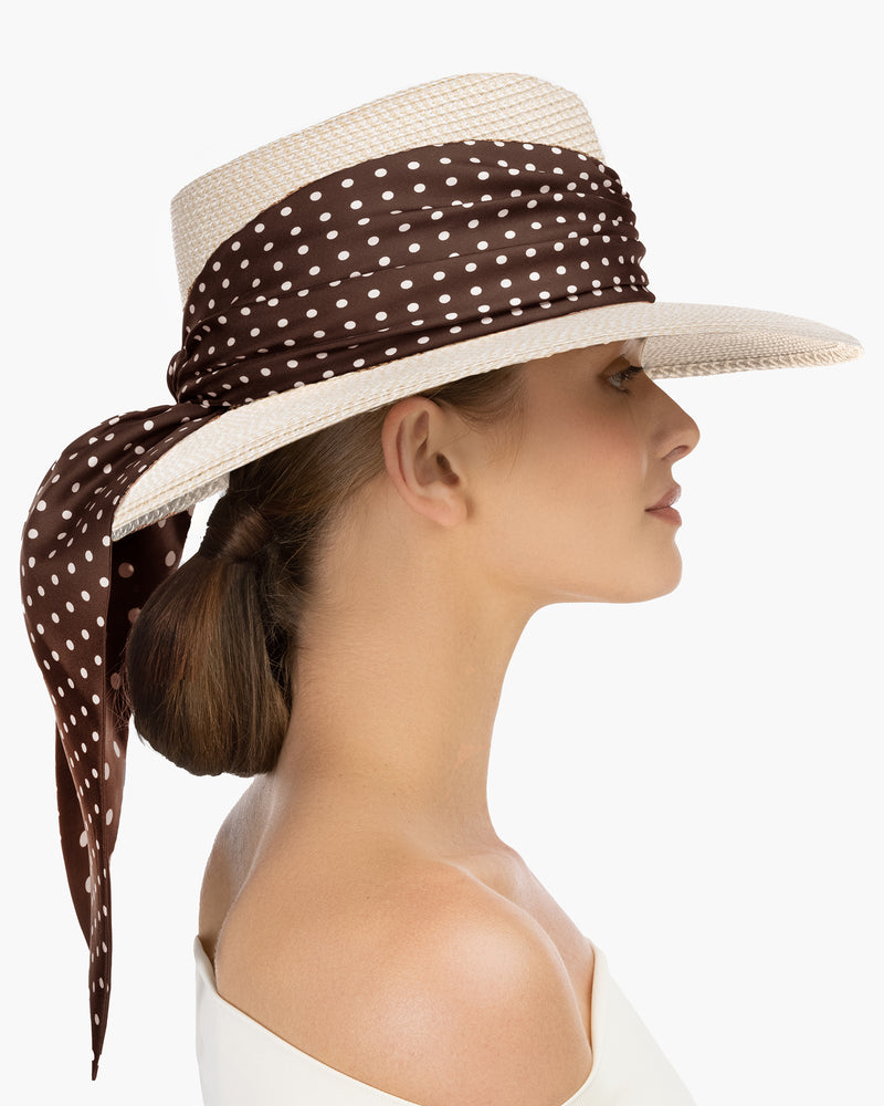 Marella Cream/Chocolate Dot Eric Javits