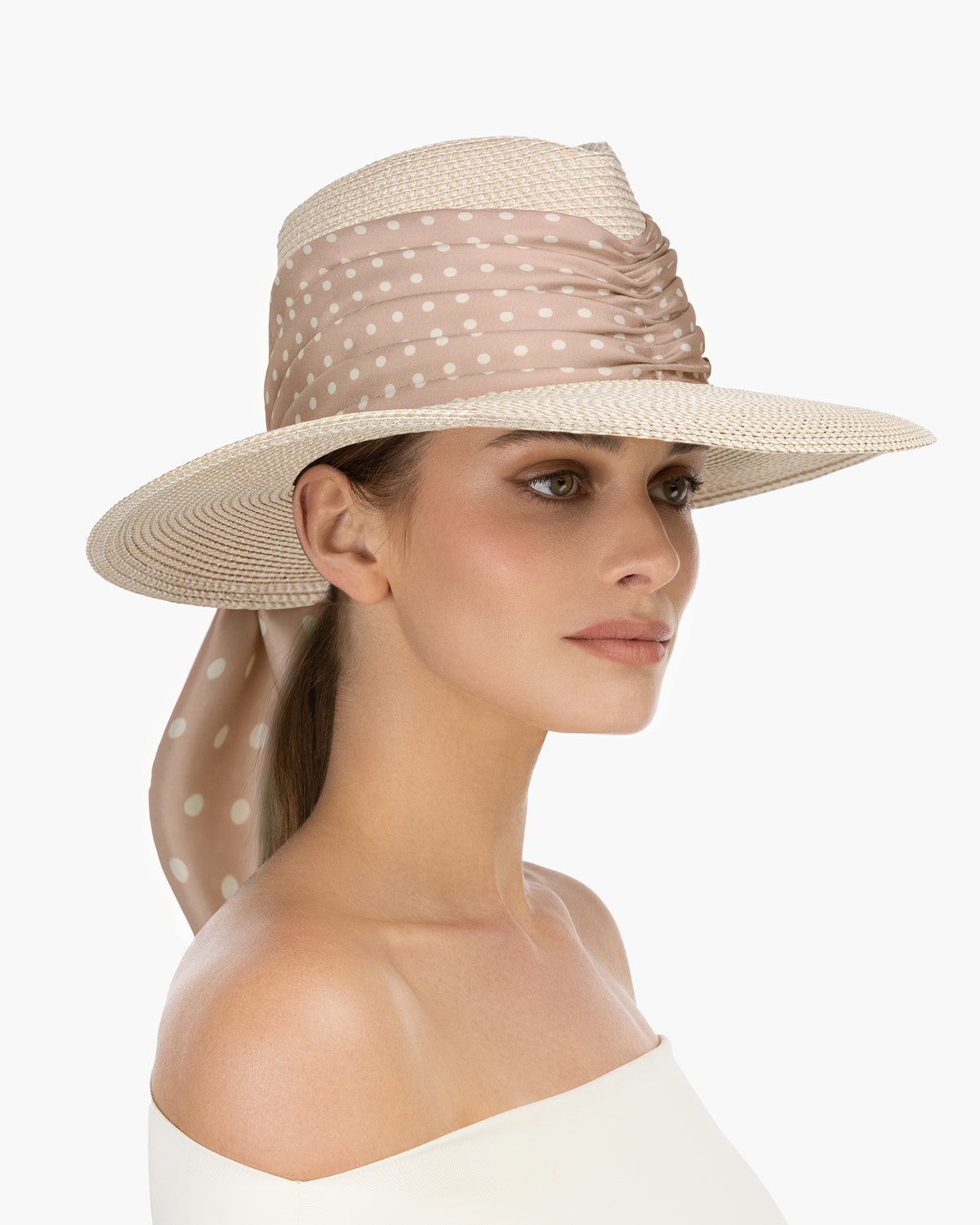 Marella Cream/Peanut Dot Eric Javits