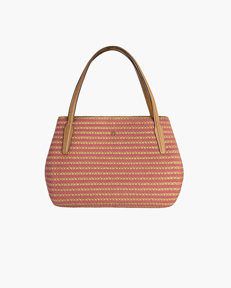 SQUISHEE® ISLA STRAW BAG Salmon Mix Eric Javits