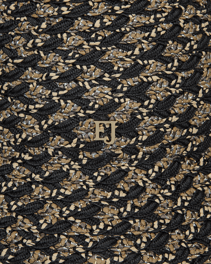 Woven Pith Black Mix Eric Javits