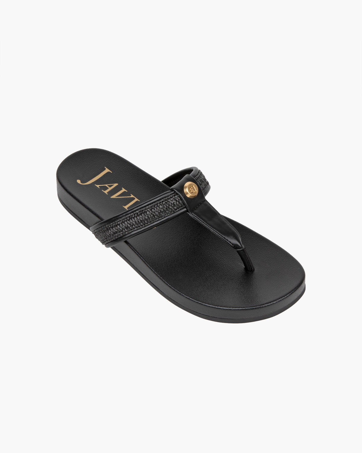 Squishee Flip Flop Black Eric Javits