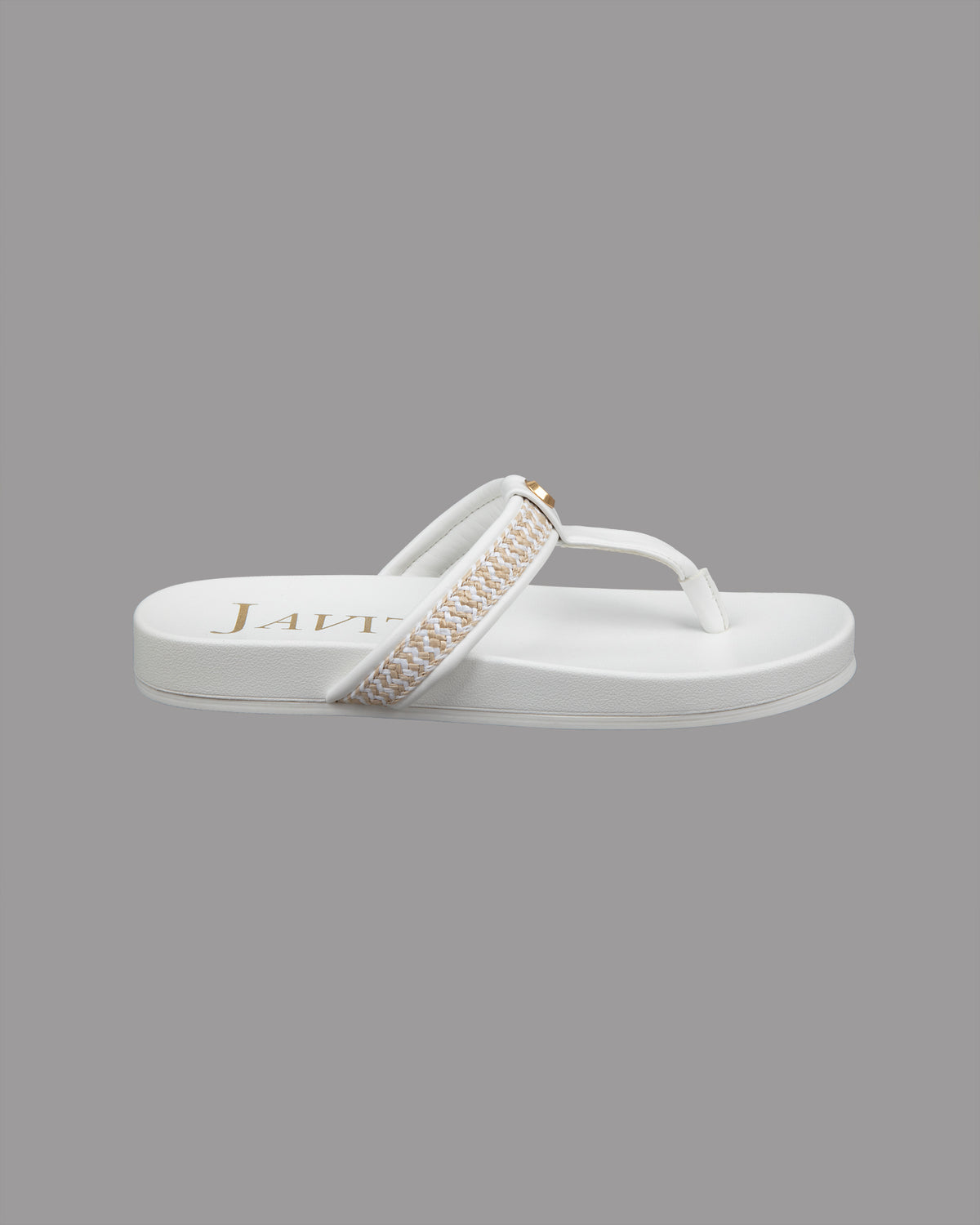 Squishee Flip Flop White Eric Javits