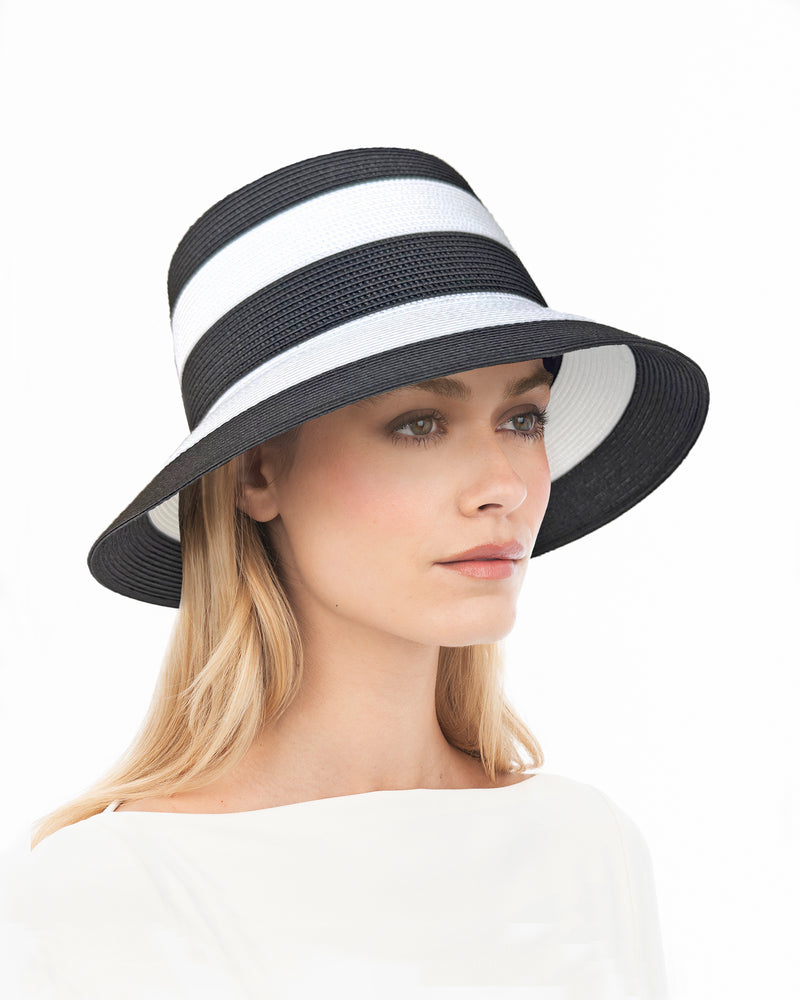 Stripe Bucket Black/White Eric Javits