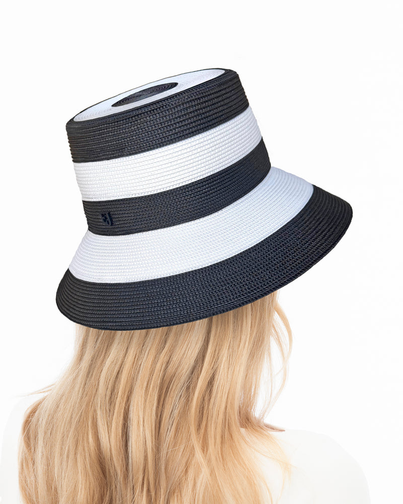Stripe Bucket Black/White Eric Javits