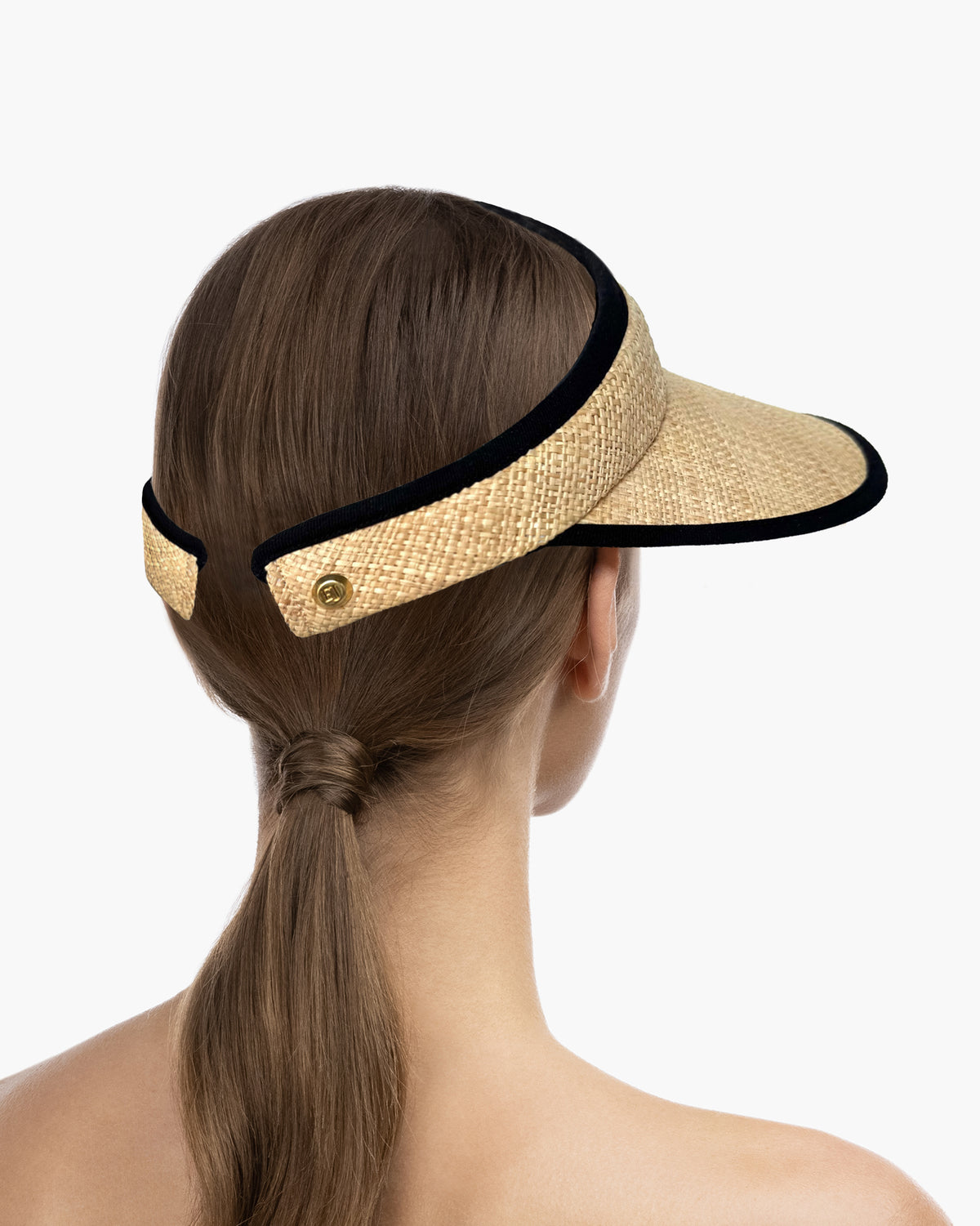 Soleil Visor Natural/Black Eric Javits