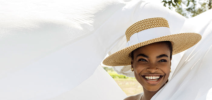 straw hat Eric Javits