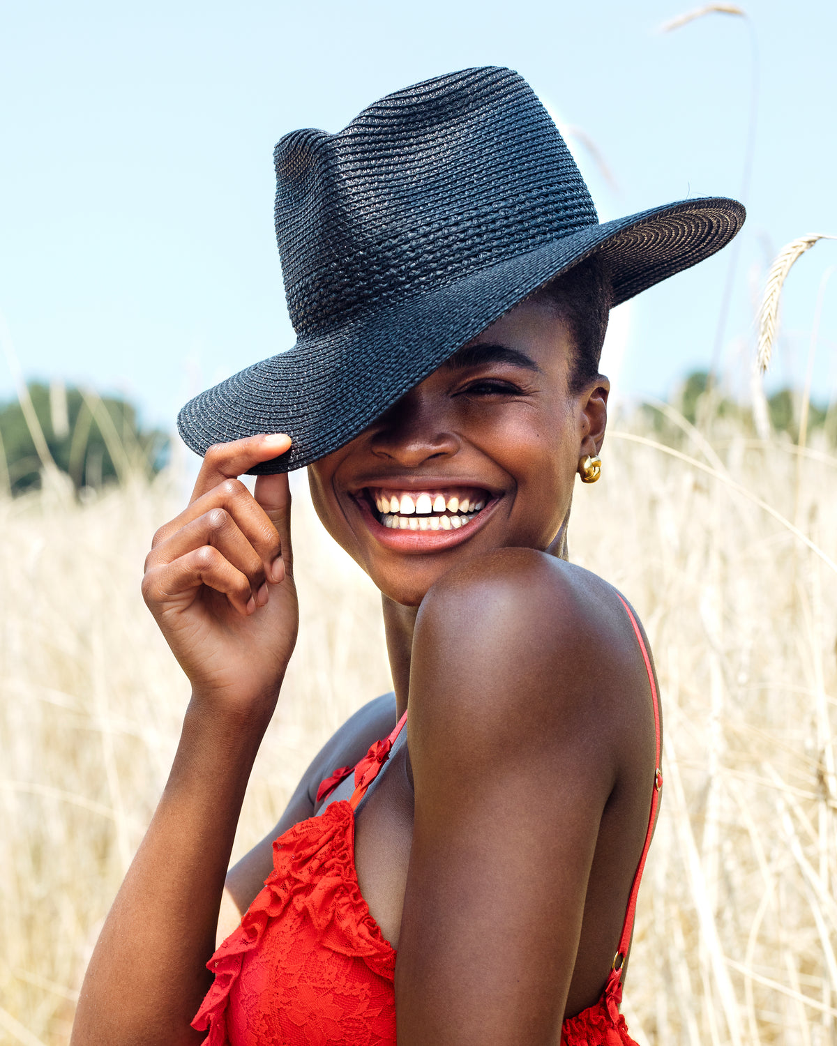 Squishee® Bayou Fedora Hat Black Eric Javits