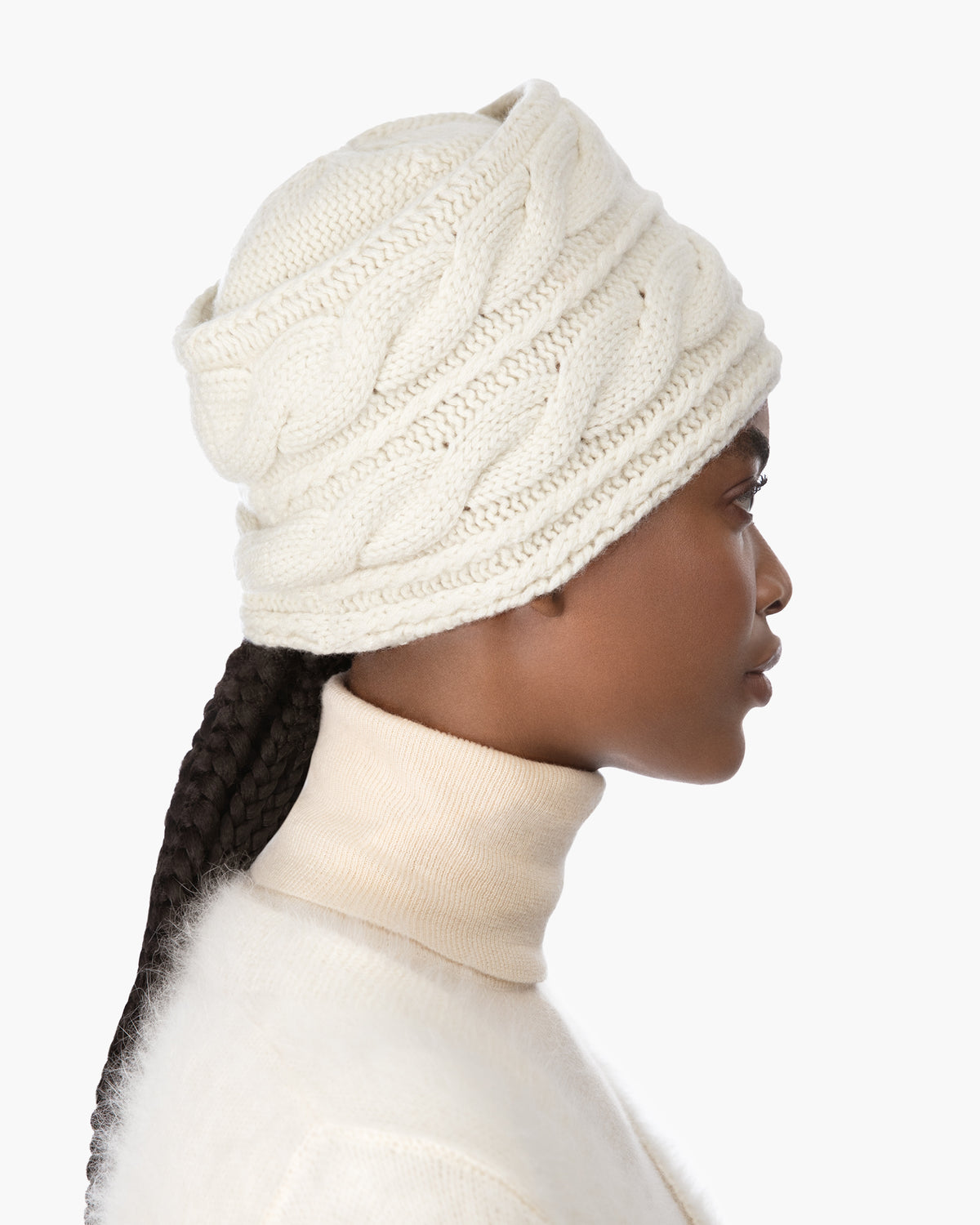 Knit Toque Cream Eric Javits