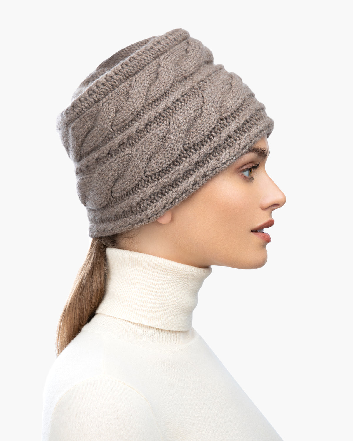 Knit Toque Taupe Eric Javits