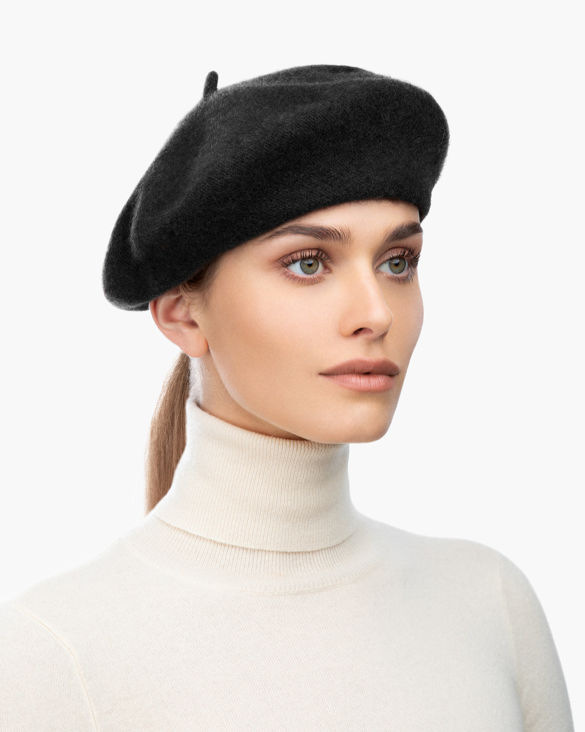 Tanya beret Black Eric Javits