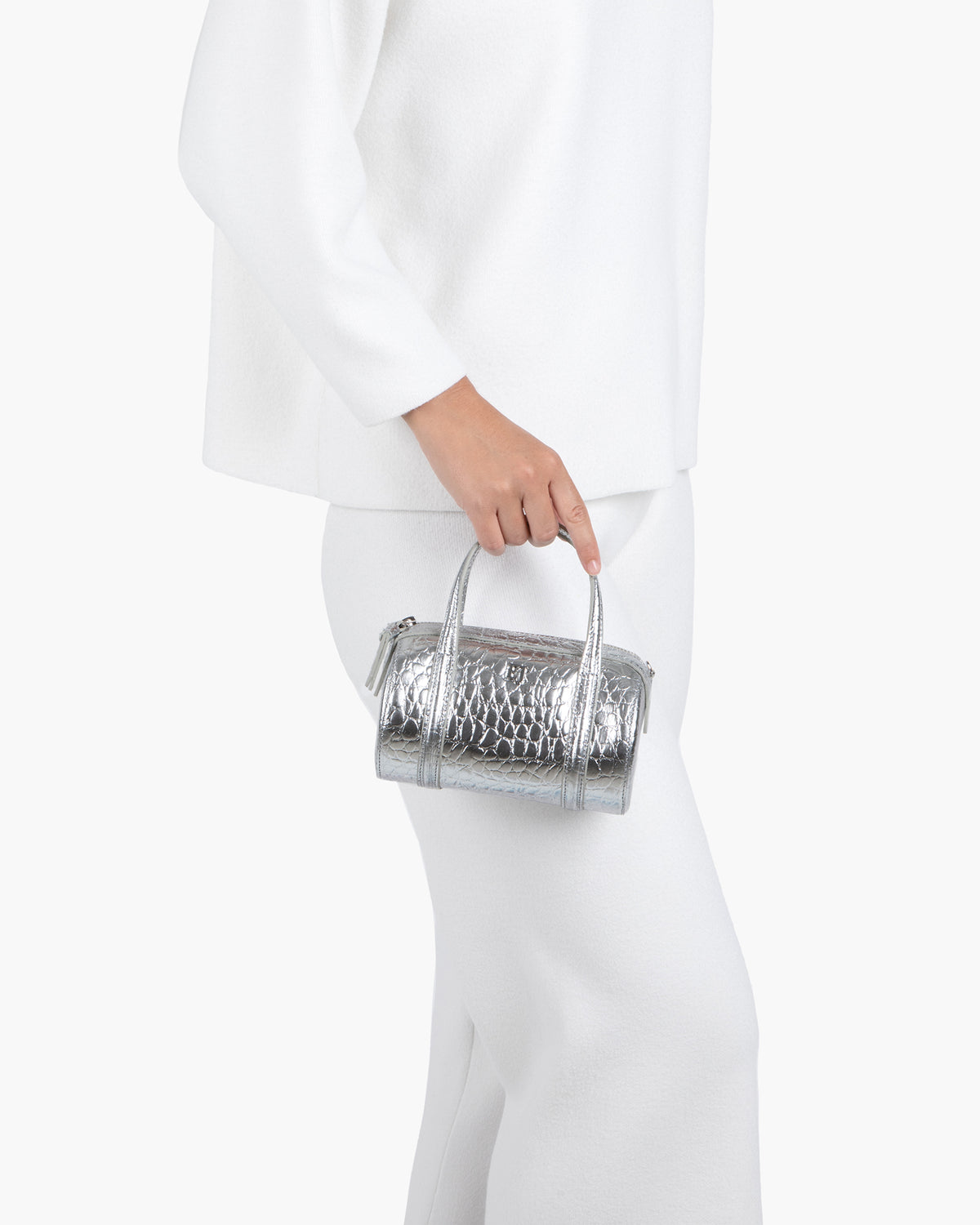 Mini Duffel Silver Eric Javits