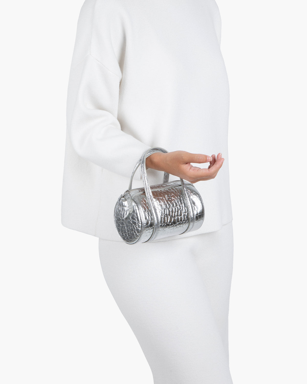 Mini Duffel Silver Eric Javits
