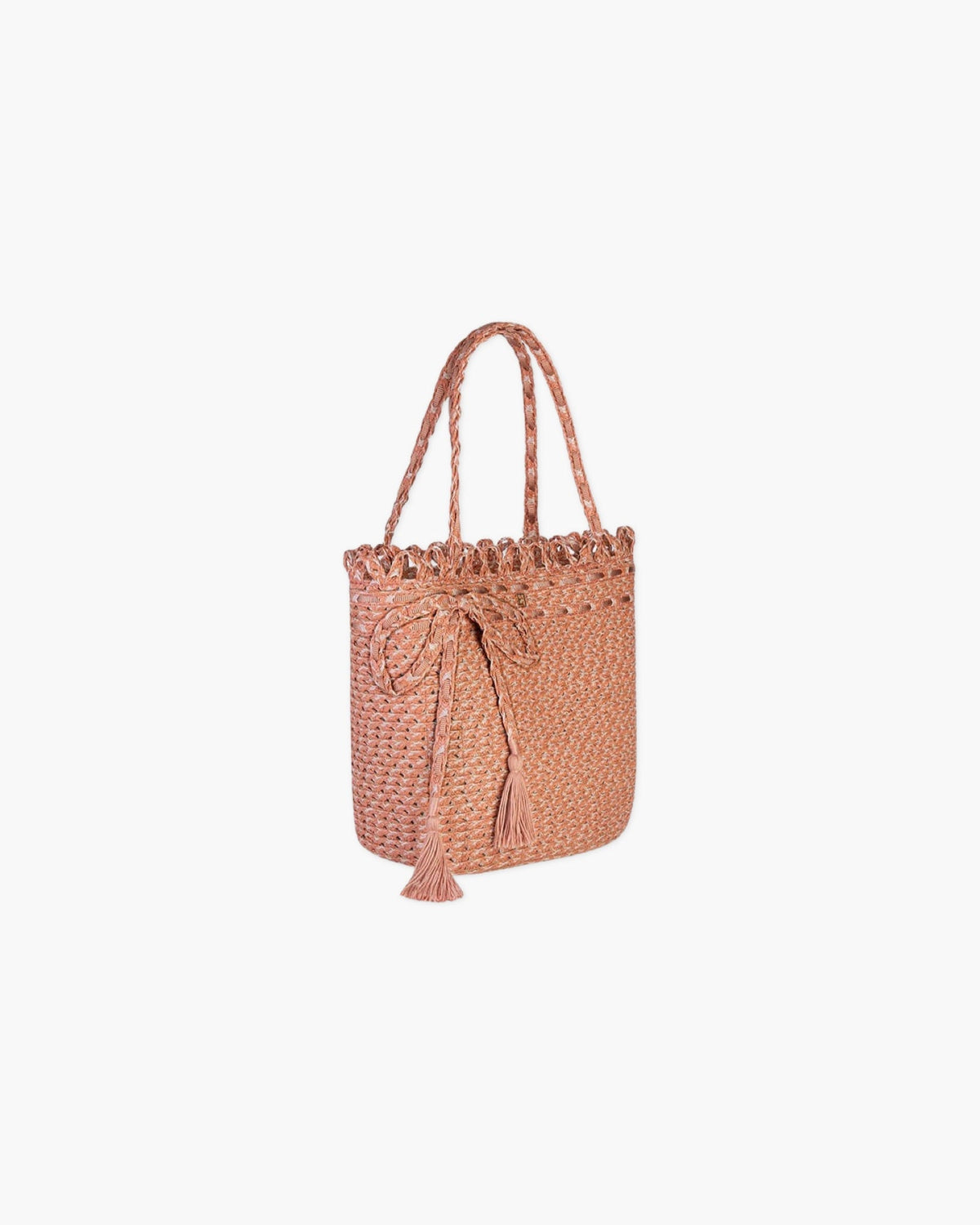 SQUISHEE® BARDOT STRAW TOTE Terracotta Eric Javits