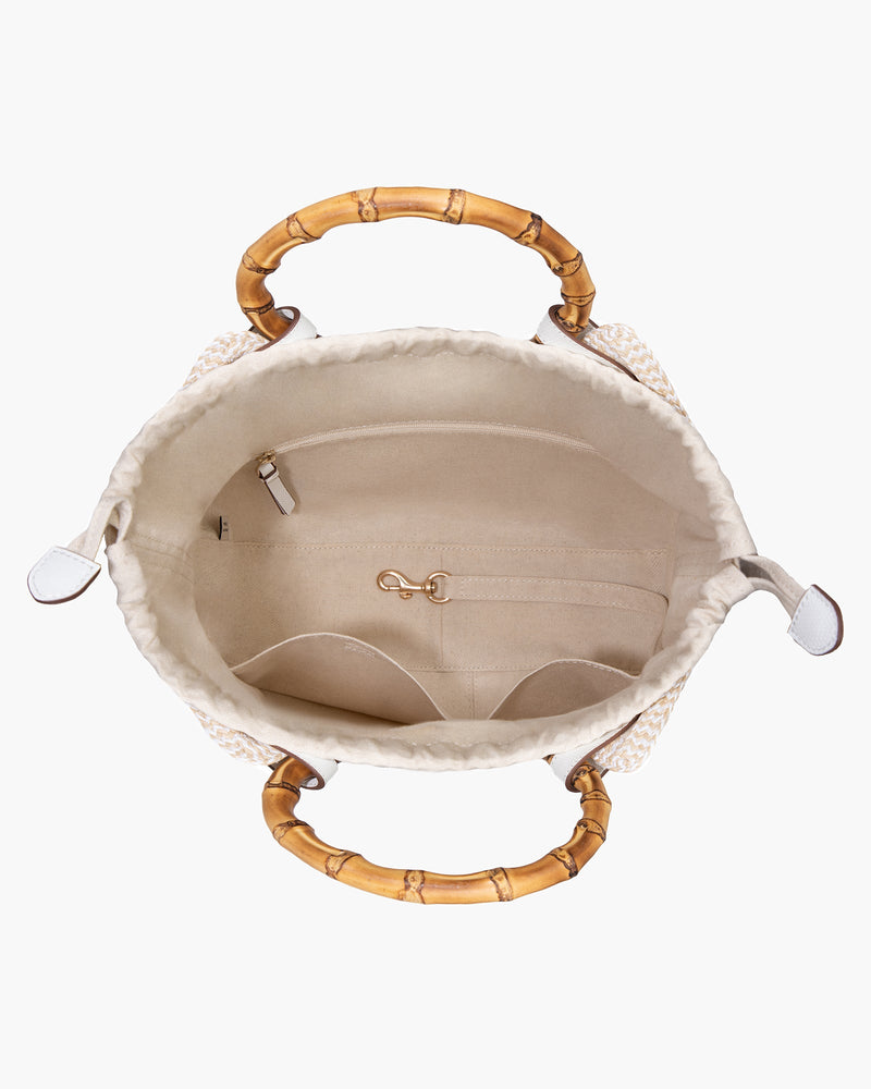 MY WAY STRAW BAG White Mix Eric Javit