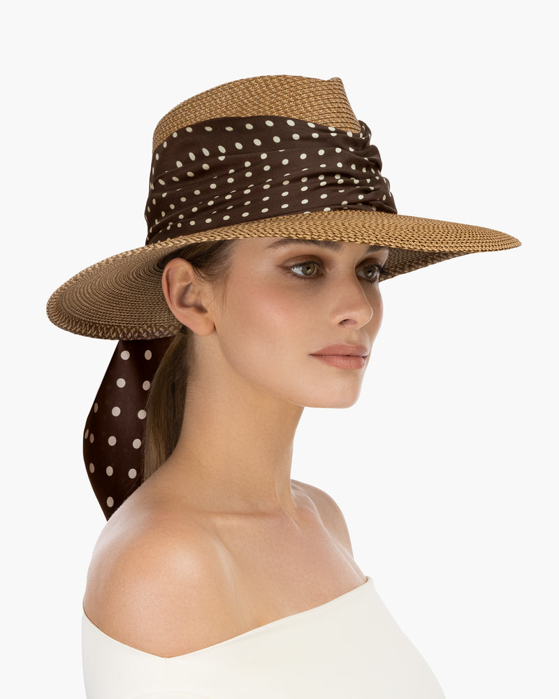 Marella Natural/Chocolate Dot Eric Javits