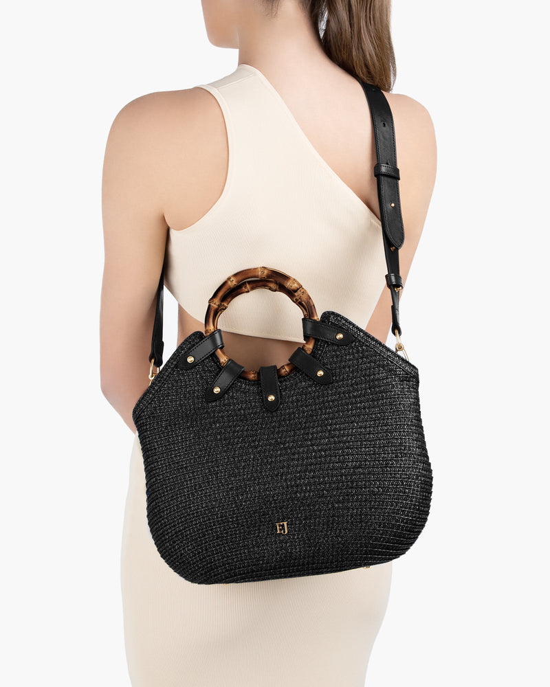 MY WAY STRAW BAG OriginalBlack Eric Javits