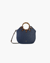 MY WAY STRAW BAG Navy Eric Javit
