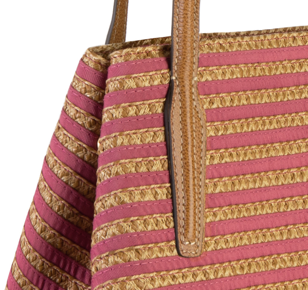 SQUISHEE® ISLA STRAW BAG Salmon Mix Eric Javits