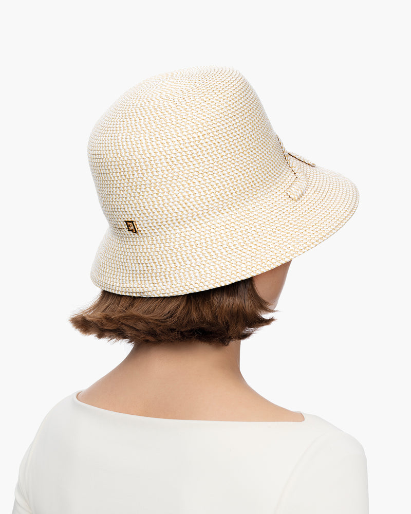 Bow Cloche White Mix Eric Javits