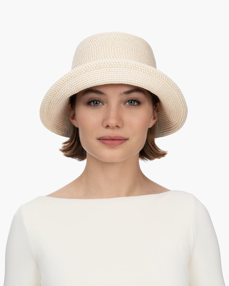 Bow Cloche White Mix Eric Javits