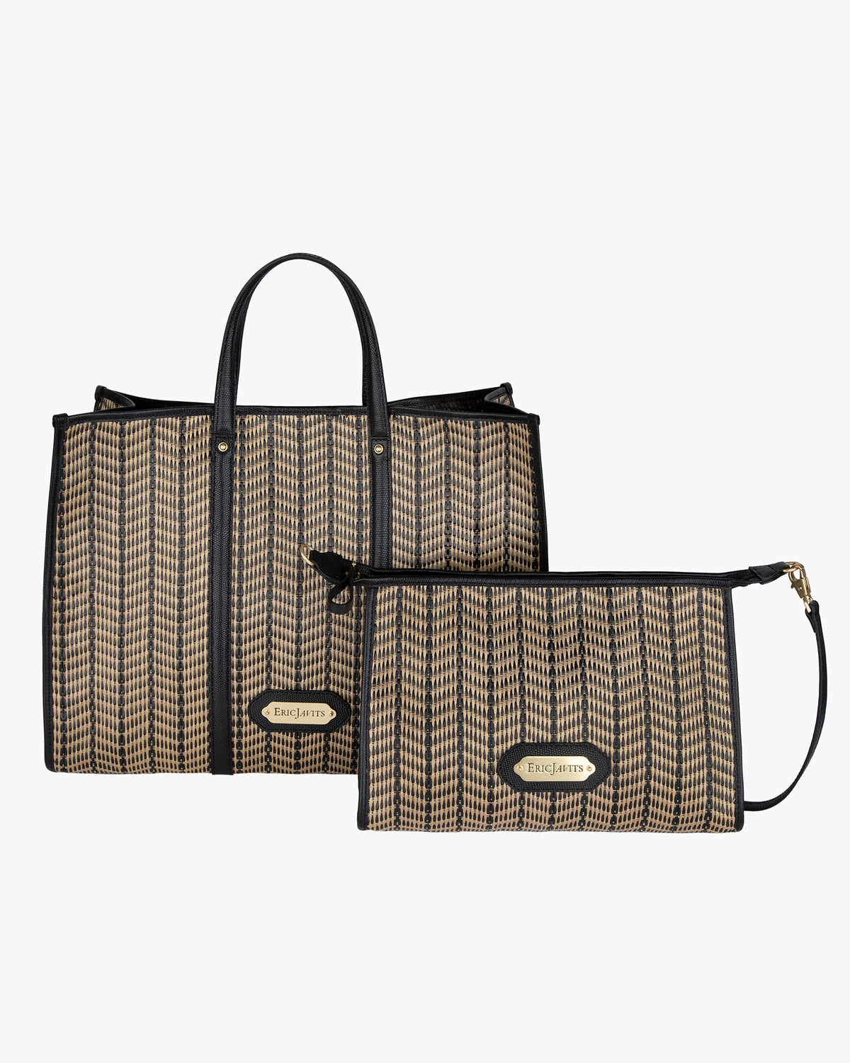 Palm Tote Black Mix Eric Javits