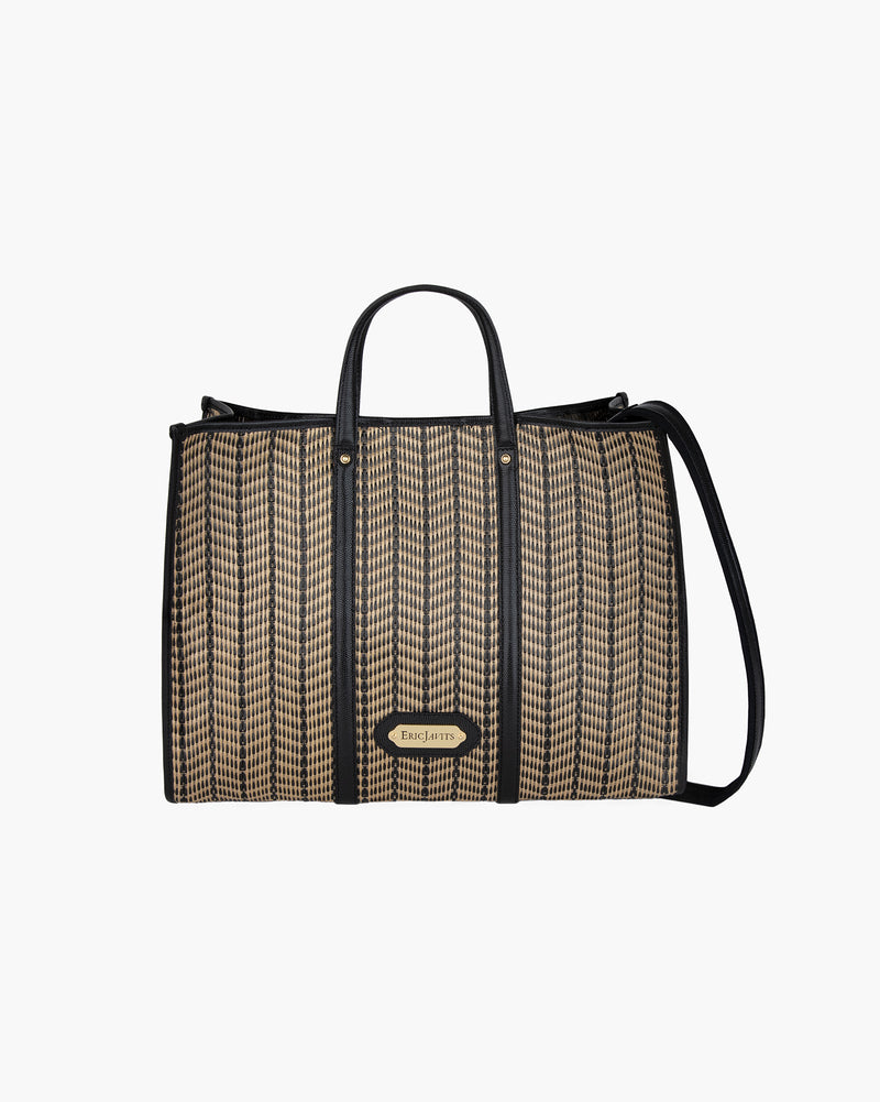 Palm Tote Black Mix Eric Javits