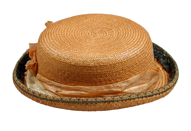 Straw hat mens pork-pie hat