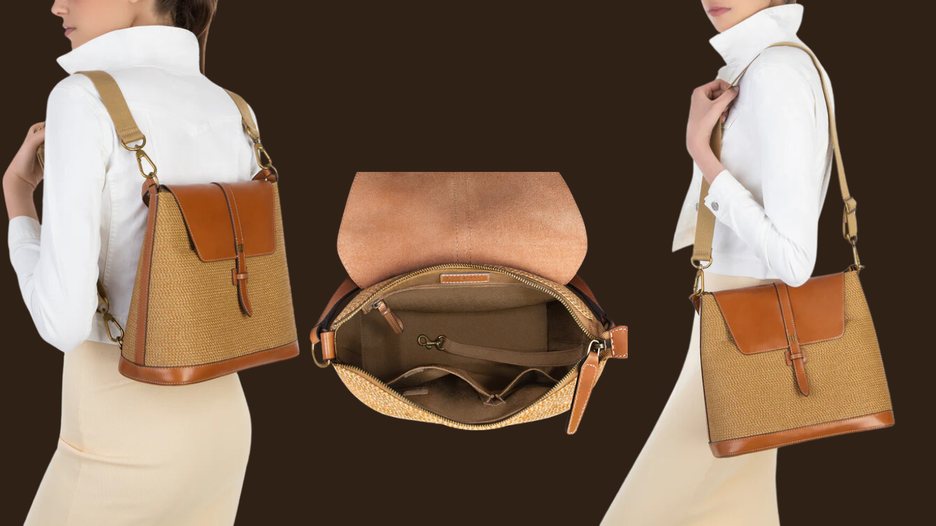 backpack straw bag