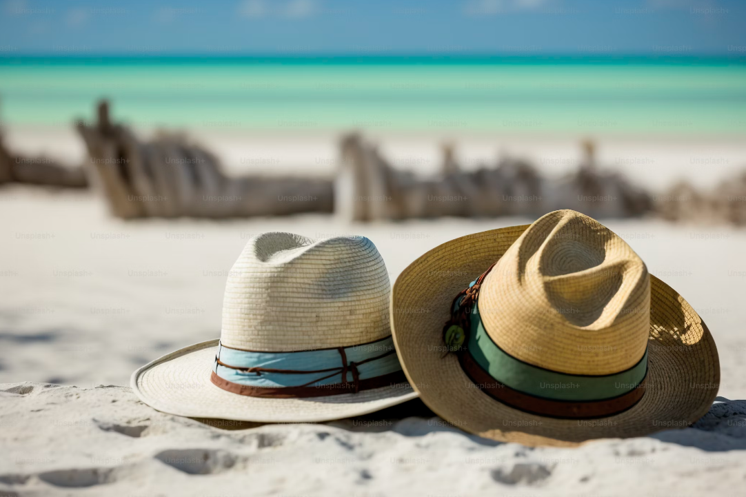 biodegradable straw summer hats