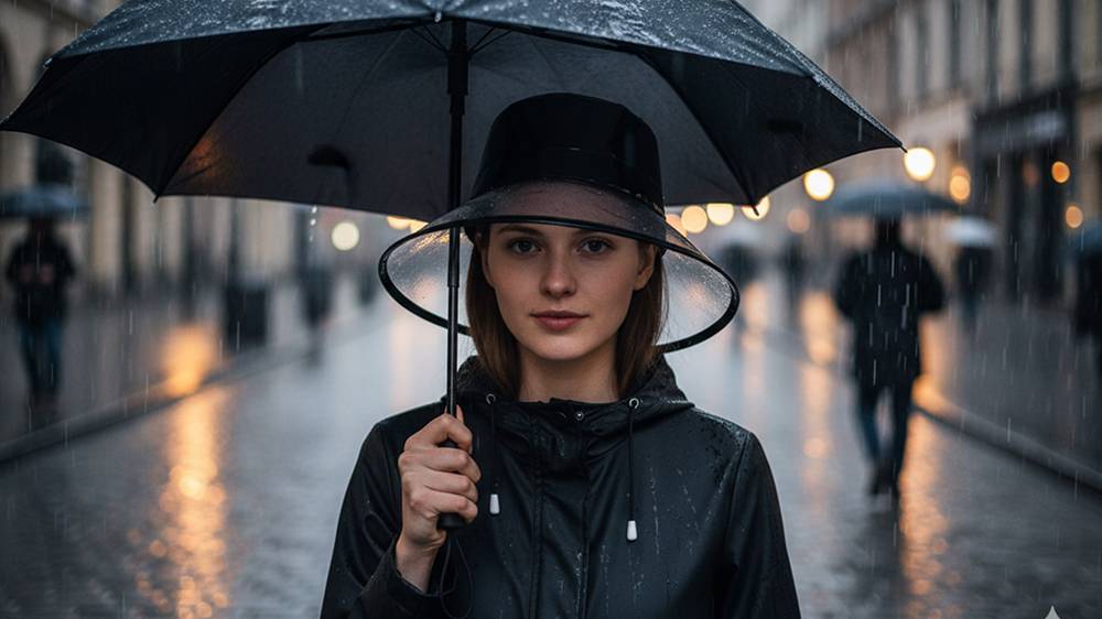 stylish rain hats