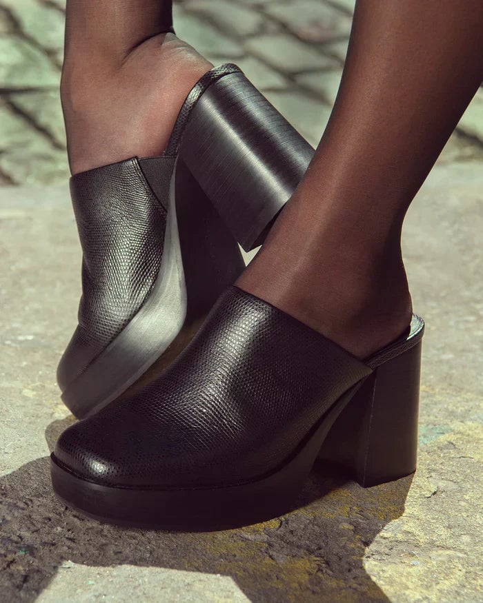 leather clog Eric Javits 