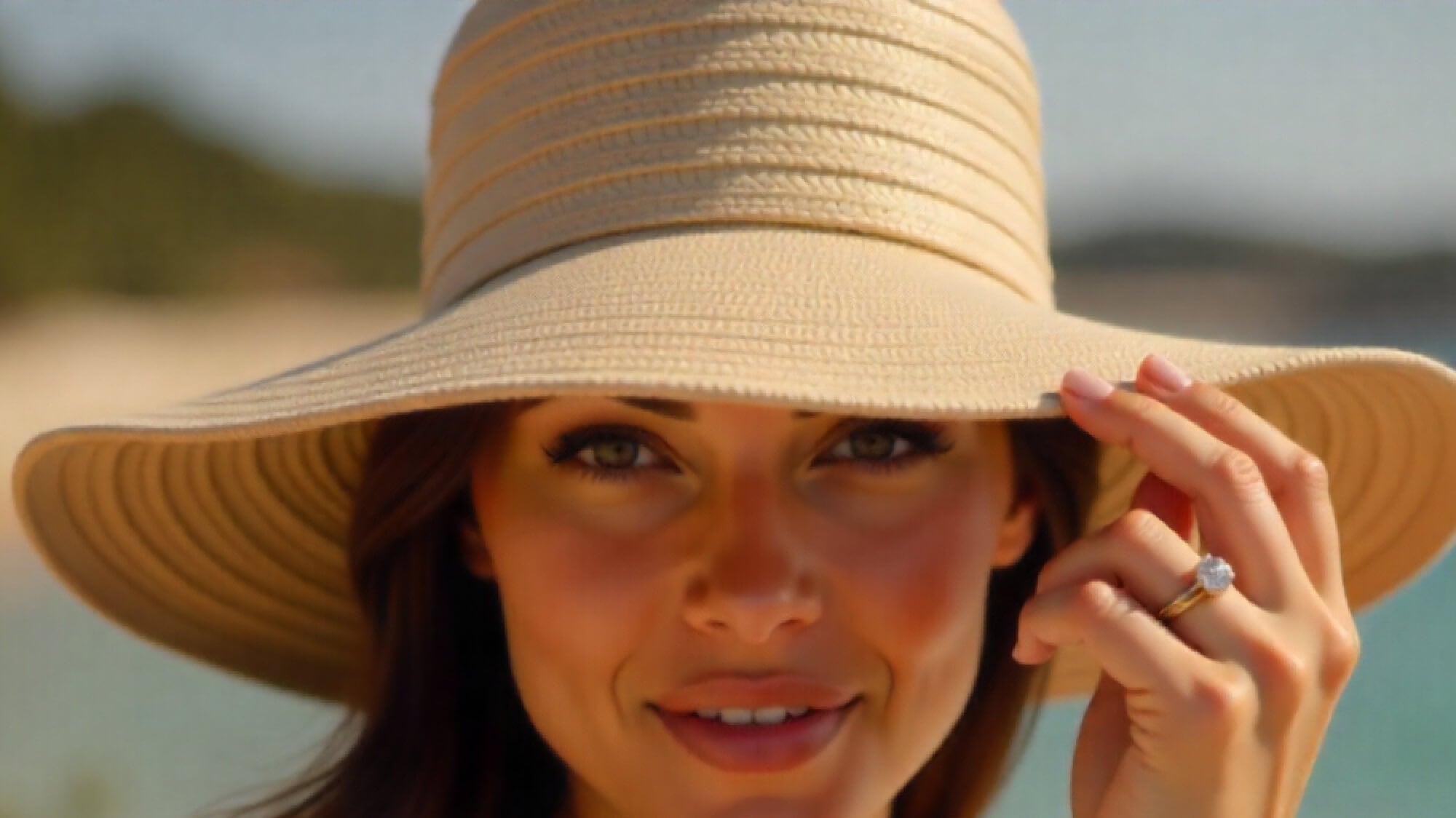 how to style engagement rings with hats