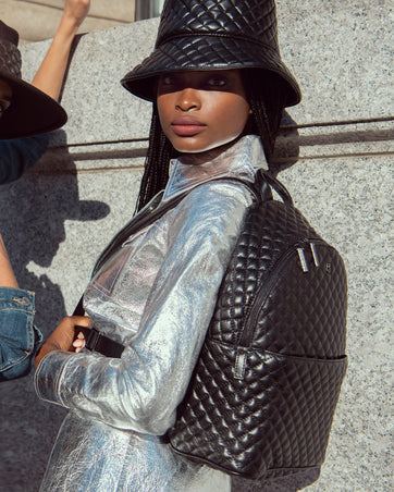 LEATHER BUCKET HAT LEATHE BAG Eric Javits 
