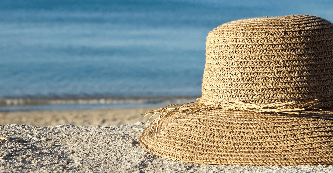 upcycled straw hats